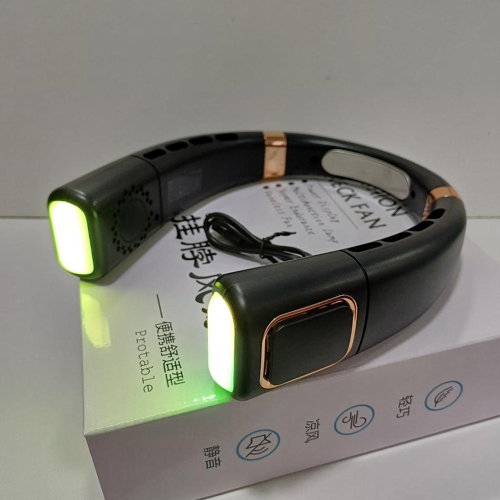 Ventilador de cuello portátil negro